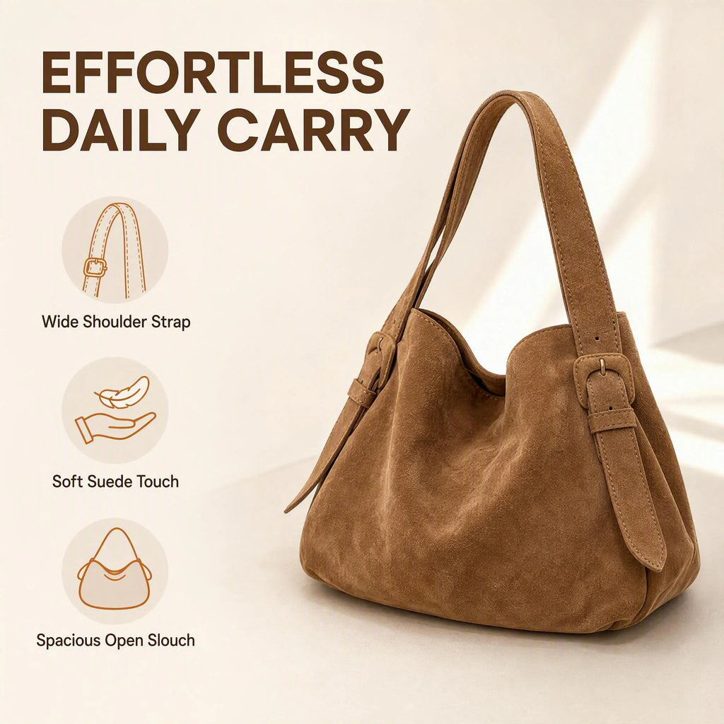 The Soft Suede-Look Tote