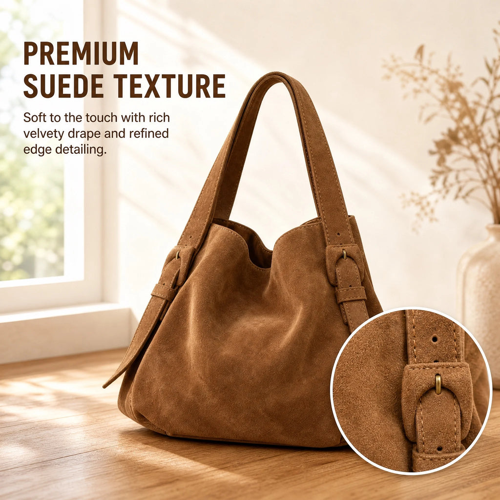 The Soft Suede-Look Tote