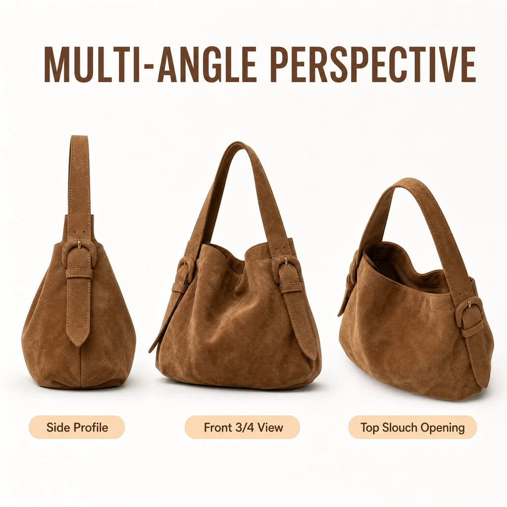 The Soft Suede-Look Tote