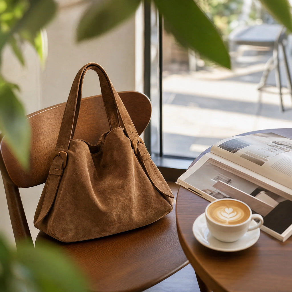 The Soft Suede-Look Tote