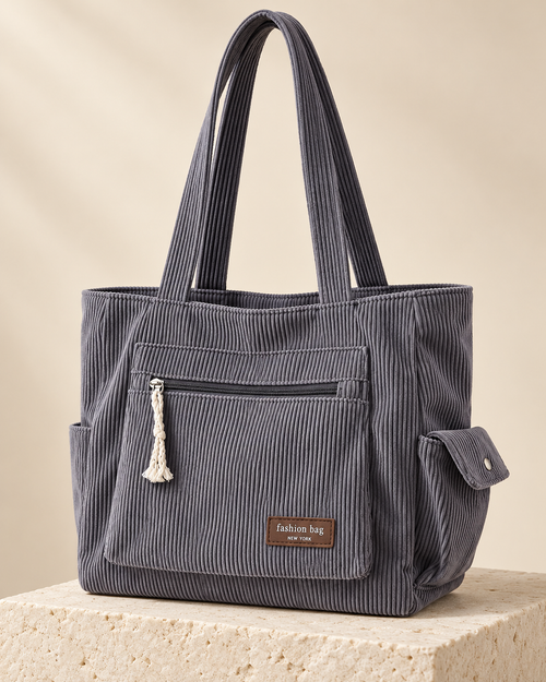 The Corduroy Pocket Tote — main